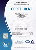 Certifikát ISO 9001